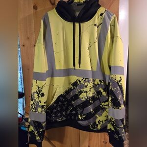 Hi vis work hoodie